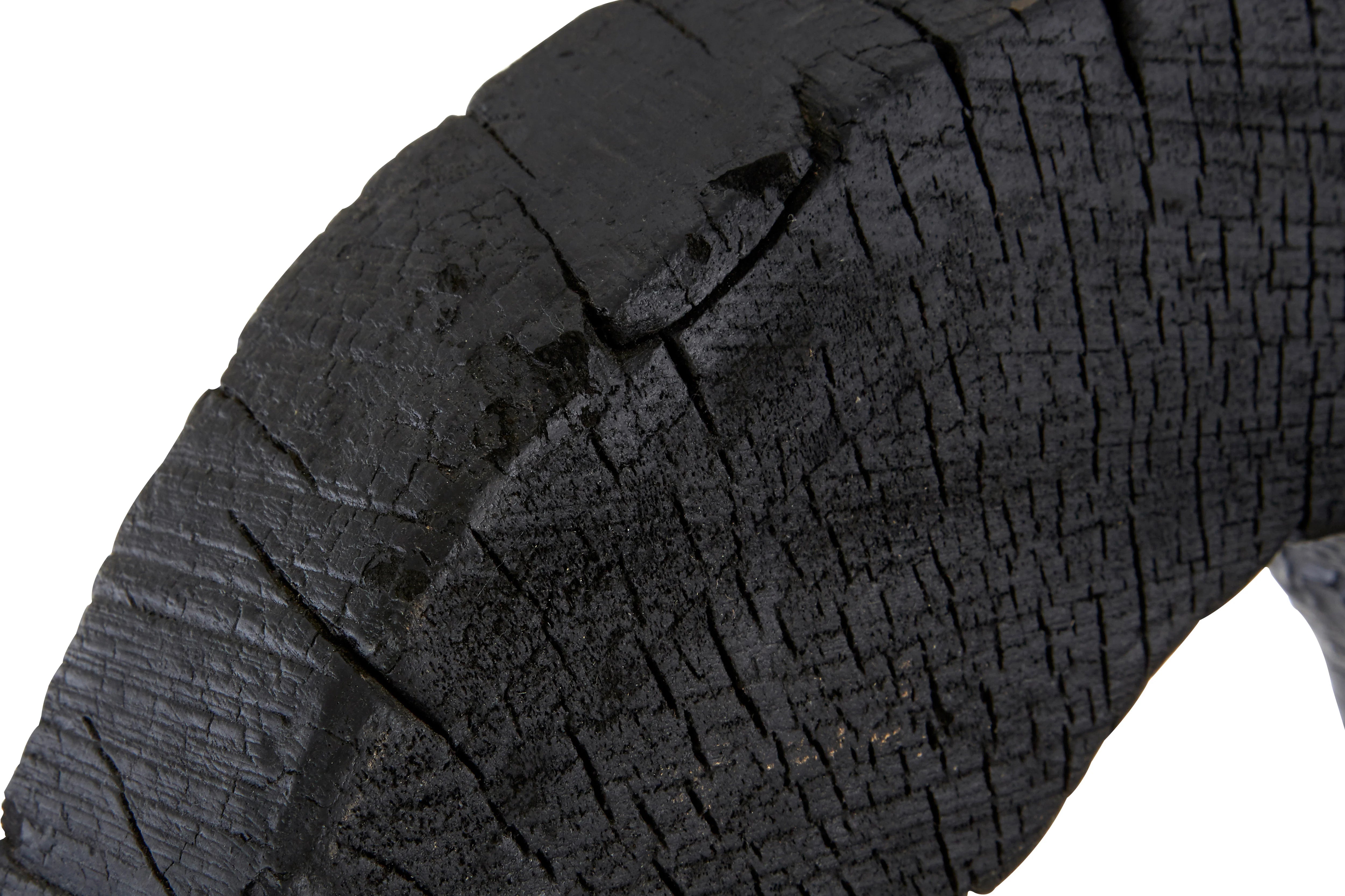 Osprey Rustic Black Mango Wood Hollow Disk Sculpture | Small